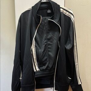 Solid Black and Gray Jacket large